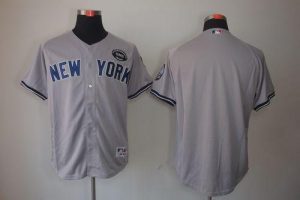 Yankees Blank Grey GMS The Boss Stitched MLB Jersey