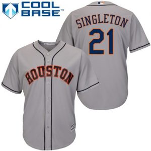 Astros #21 Jon Singleton Grey Cool Base Stitched Youth MLB Jersey
