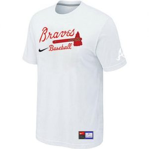 Atlanta Braves Nike Short Sleeve Practice MLB T-Shirts White