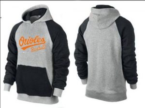 Baltimore Orioles Pullover Hoodie Grey & Black