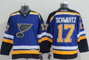 Blues #17 Jaden Schwartz Light Blue Home Stitched NHL Jersey