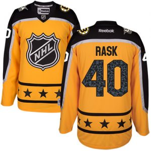 Bruins #40 Tuukka Rask Yellow 2017 All-Star Atlantic Division Stitched NHL Jersey