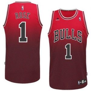 Bulls #1 Derrick Rose Red Resonate Fashion Swingman Embroidered NBA Jersey