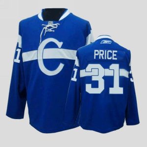 Canadiens #31 Carey Price Embroidered Blue NHL Jersey
