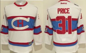 Canadiens #31 Carey Price White 2016 Winter Classic Stitched Youth NHL Jersey