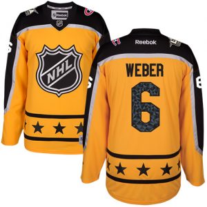 Canadiens #6 Shea Weber Yellow 2017 All-Star Atlantic Division Stitched NHL Jersey
