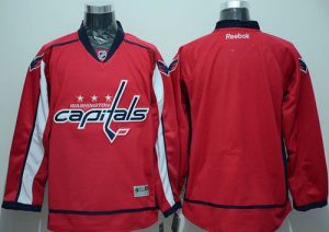Capitals Blank Stitched Red NHL Jersey