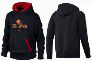 Cleveland Browns Critical Victory Pullover Hoodie Black & Red