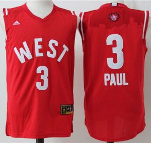 Clippers #3 Chris Paul Red 2016 All Star Stitched NBA Jersey