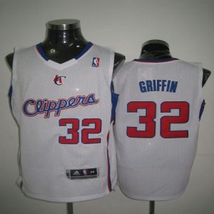 Clippers #32 Blake Griffin 2011 New Style White Revolution 30 Stitched NBA Jersey