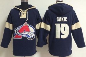 Colorado Avalanche #19 Joe Sakic Blue Pullover NHL Hoodie