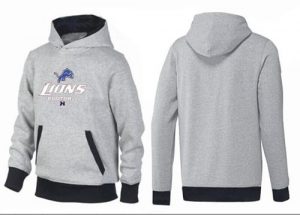 Detroit Lions Critical Victory Pullover Hoodie Grey & Black