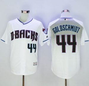 Diamondbacks #44 Paul Goldschmidt White Capri New Cool Base Stitched MLB Jersey