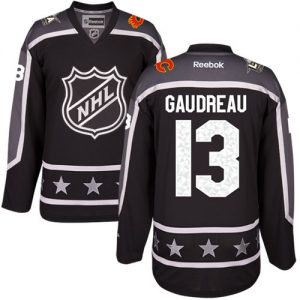 Flames #13 Johnny Gaudreau Black 2017 All-Star Pacific Division Stitched NHL Jersey