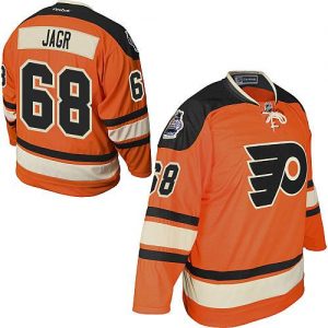 Flyers #68 Jaromir Jagr Orange Official 2012 Winter Classic Embroidered NHL Jersey