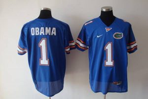 Gators #1 Obama Blue Stitched NCAA Jersey