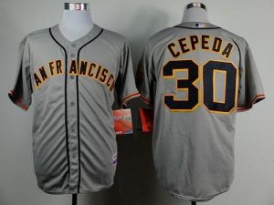 Giants #30 Orlando Cepeda Grey Road Cool Base Stitched MLB Jersey