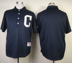 Indians Blank Navy Blue 1902 Turn Back The Clock Stitched MLB Jersey
