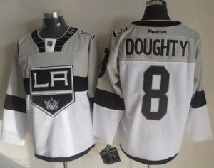 Kings #8 Drew Doughty White Grey 2015 Stadium Series Stitched NHL Jersey