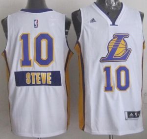 Lakers #10 Steve Nash White 2014-15 Christmas Day Stitched NBA Jersey