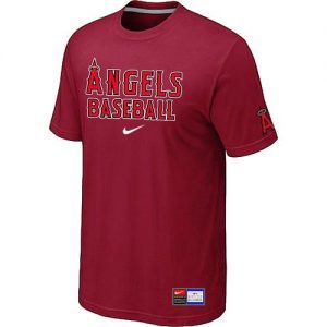 Los Angeles Angels Nike Short Sleeve Practice MLB T-Shirts Red
