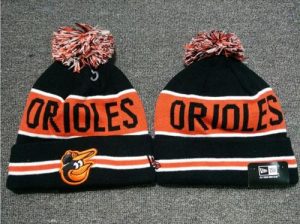 MLB Baltimore Orioles New Era Logo Stitched Knit Beanies 002