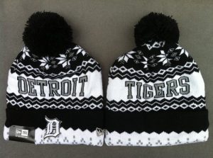 MLB Detroit Tigers New Era Logo Stitched Knit Beanies 002