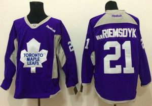 Maple Leafs #21 James Van Riemsdyk Purple Practice Stitched NHL Jersey