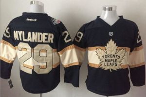 Maple Leafs #29 William Nylander Black Cream 100th Anniversary Stitched NHL Jersey