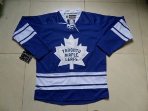 Maple Leafs Blank Blue Third Embroidered NHL Jersey