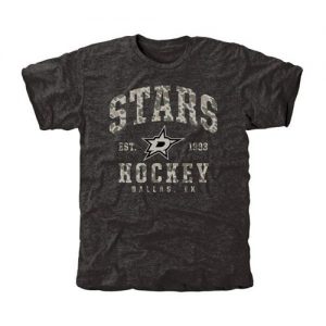 Men's Dallas Stars Black Camo Stack T-Shirt