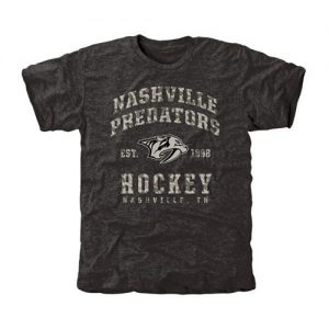 Men's Nashville Predators Black Camo Stack T-Shirt