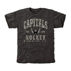 Men's Washington Capitals Black Camo Stack T-Shirt