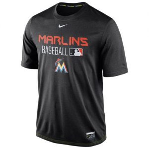 Miami Marlins Nike Legend Team Issue Performance T-Shirt Black