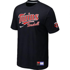 Minnesota Twins Nike Short Sleeve Practice MLB T-Shirts Black