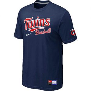 Minnesota Twins Nike Short Sleeve Practice MLB T-Shirts Midnight Blue