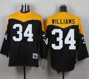 Mitchell And Ness 1967 Steelers #34 DeAngelo Williams Black Yelllow Throwback Men's Stitched NFL Jersey