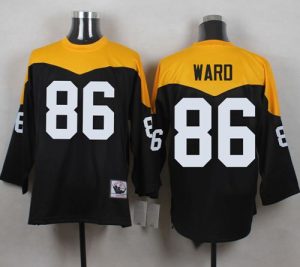 Mitchell And Ness 1967 Steelers #86 Hines Ward Black Yelllow Throwback Men's Stitched NFL Jersey