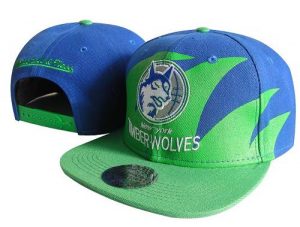 Mitchell and Ness NBA Minnesota Timberwolves Stitched Snapback Hats 008
