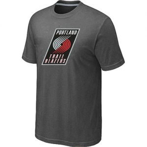 NBA Portland Trail Blazers Big & Tall Primary Logo T-Shirt Dark Grey