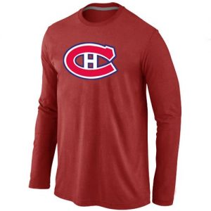 NHL Montreal Canadiens Big & Tall Logo Long Sleeve T-Shirt Red