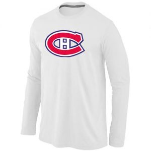 NHL Montreal Canadiens Big & Tall Logo Long Sleeve T-Shirt White