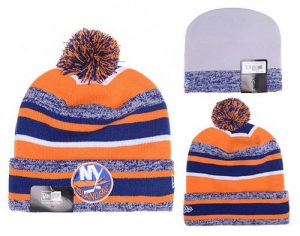 NHL New York Islanders New Era Logo Stitched Knit Beanies 003