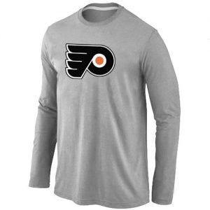 NHL Philadelphia Flyers Big & Tall Logo Long Sleeve T-Shirt Grey