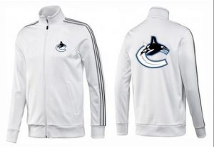 NHL Vancouver Canucks Zip Jackets White-2