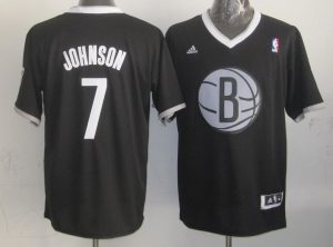 Nets #7 Joe Johnson Black 2013 Christmas Day Swingman Stitched NBA Jersey