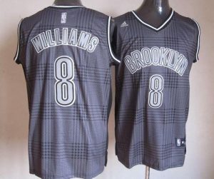 Nets #8 Deron Williams Black Rhythm Fashion Embroidered NBA Jersey
