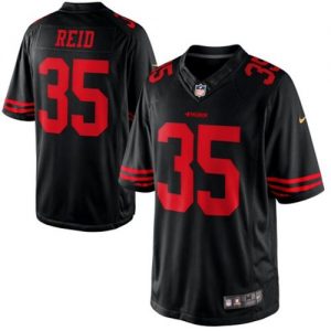 Nike 49ers #35 Eric Reid Black Alternate Men's Stitched NFL Limited Jersey