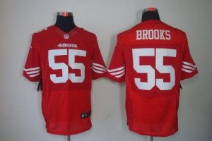 Nike 49ers #55 Ahmad Brooks Red Team Color Men's Embroidered NFL Elite Jersey