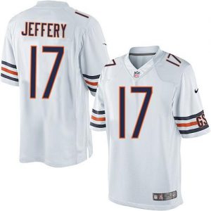 Nike Bears #17 Alshon Jeffery White Men's Embroidered NFL Limited Jersey